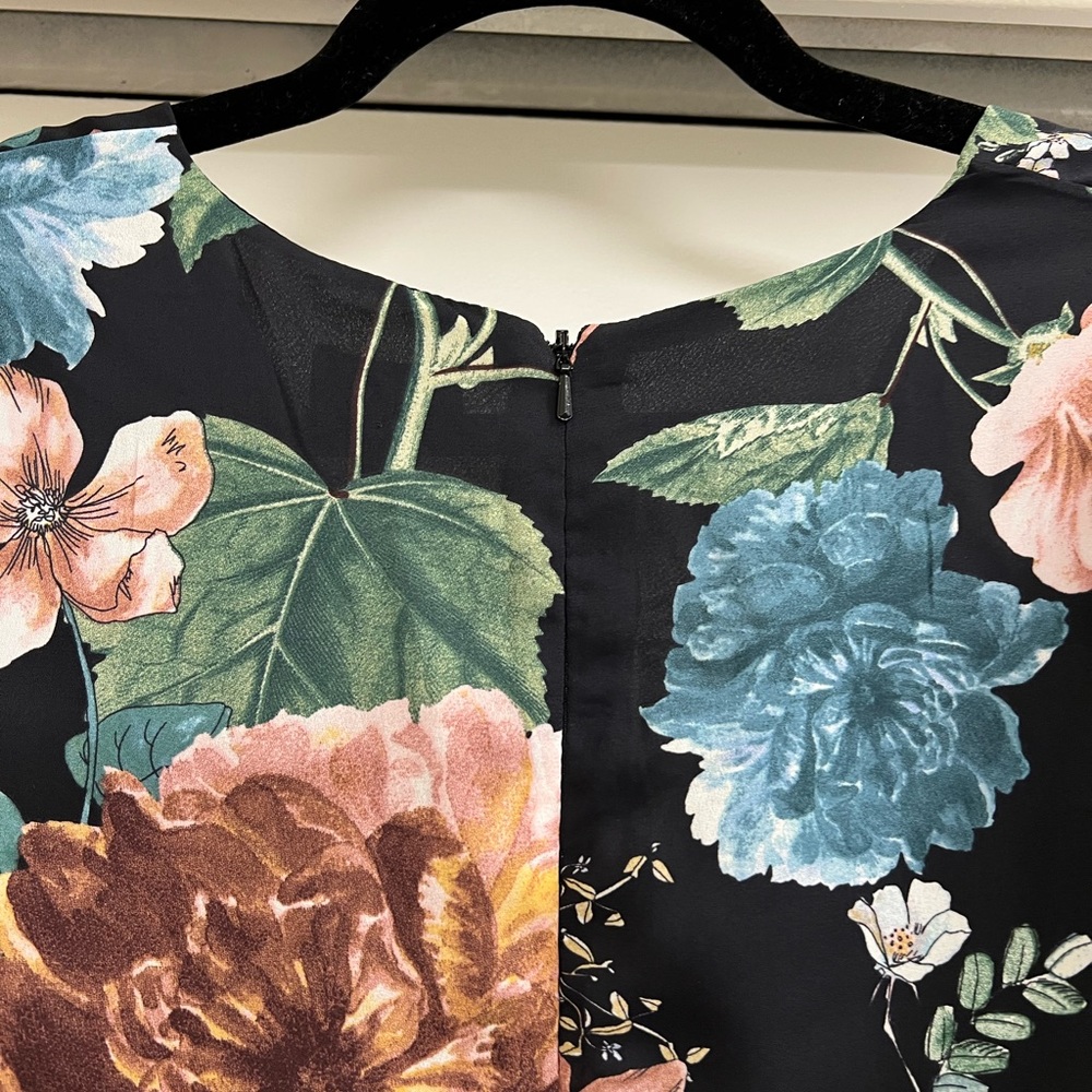 NWT Revolve Bardot Amelia Floral Lace Up Front Ruffle Romper - Picture 11 of 12